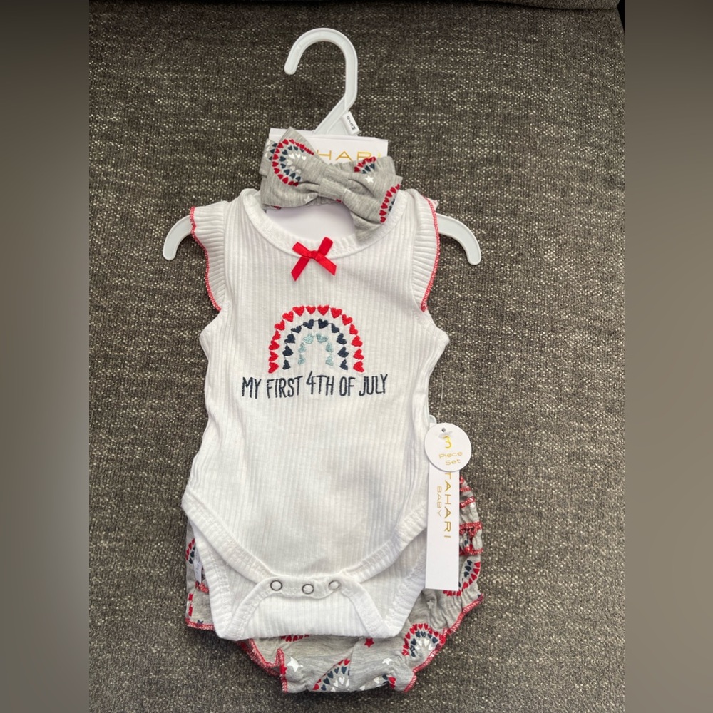 NWT First 4th of July 3 Piece Outfit!